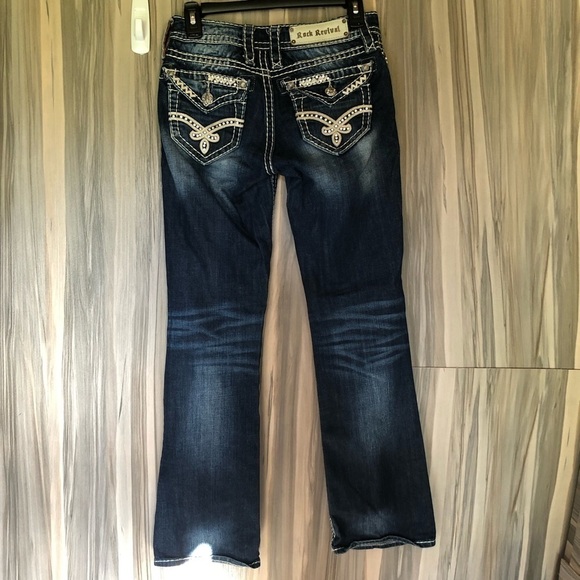 Rock Revival Denim - Rock Revival Elaina boot jeans size 25 dark bootcut jeans rock revival jeans​​​